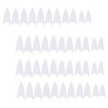 500 stuks transparante plastic nageltips voor nailart ontwerp