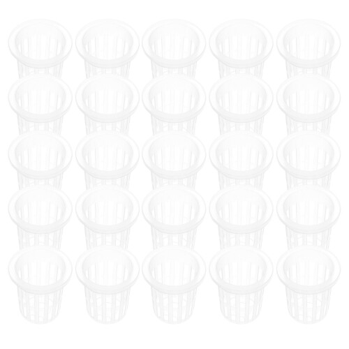 50 plastic netcups met gaas en voor hydrocultuur