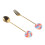 1 set rvs met lollyontwerp, en dessertvork 1