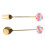1 set rvs met lollyontwerp, en dessertvork 7
