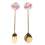 1 set rvs met lollyontwerp, en dessertvork 11