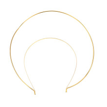 2St Gouden Dubbele Bruidskroon Haaraccessoire Voor Feest