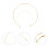 2St Gouden Dubbele Bruidskroon Haaraccessoire Voor Feest 3