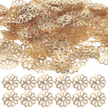 1000St Rose Gouden Ijzer Bead Caps Voor Armband En Ketting