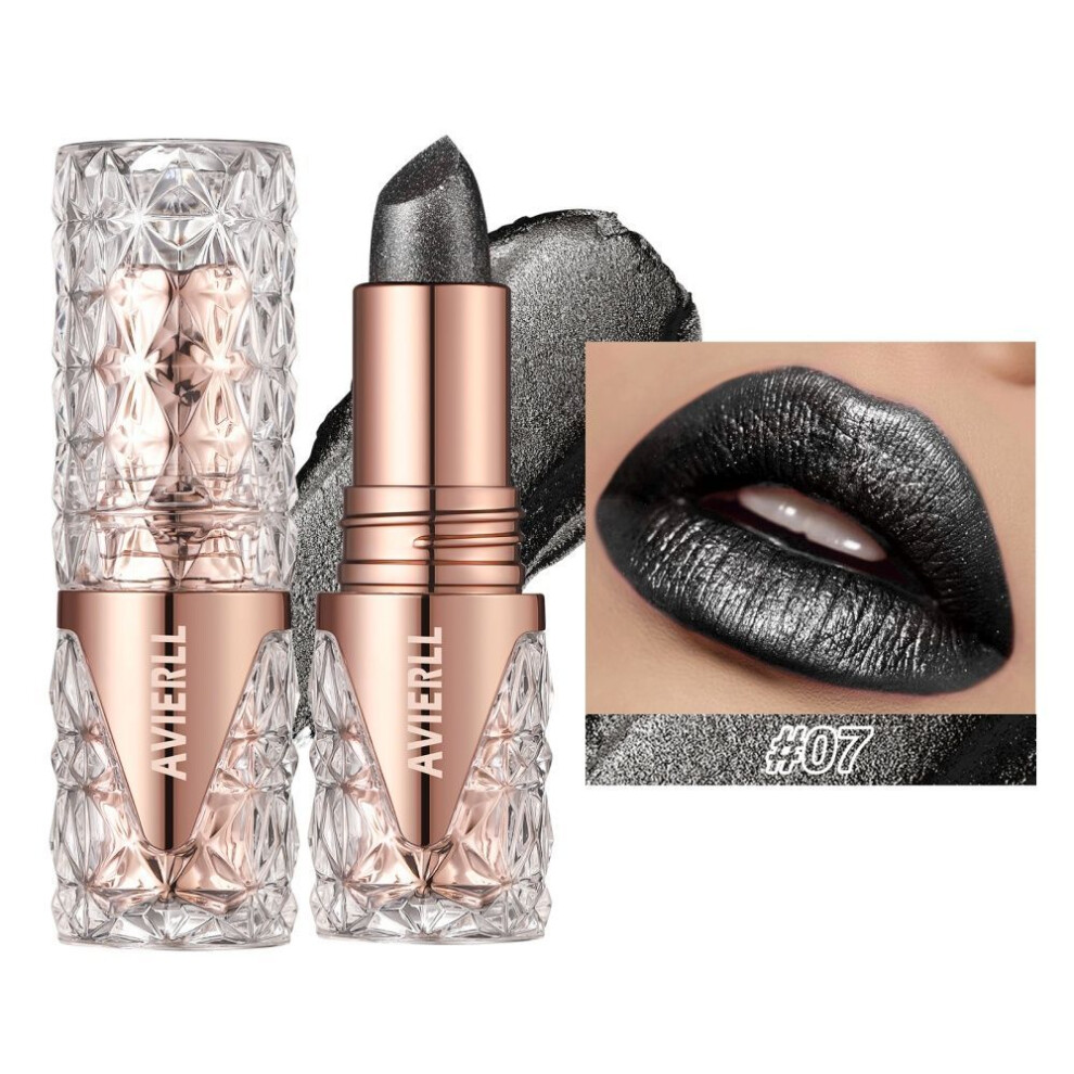 (Type#7) Avierll New Shiny Lipstick Long-lasting Waterproof Pearlescent Glitter Lipstick-image-OPC-PKRDRYR-NEW