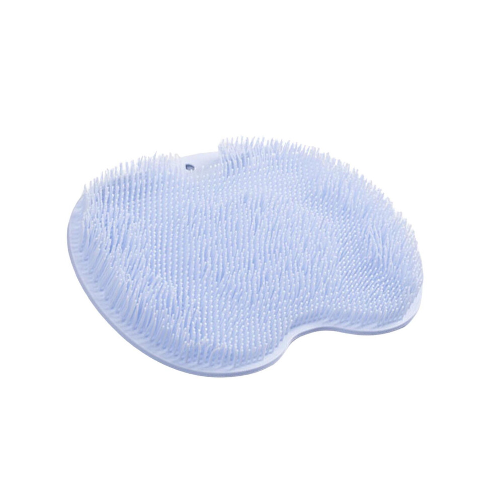 Blue (Blue) Effective Shower Foot Scrubber Mat With Sturdy Suction Cups For Gentle