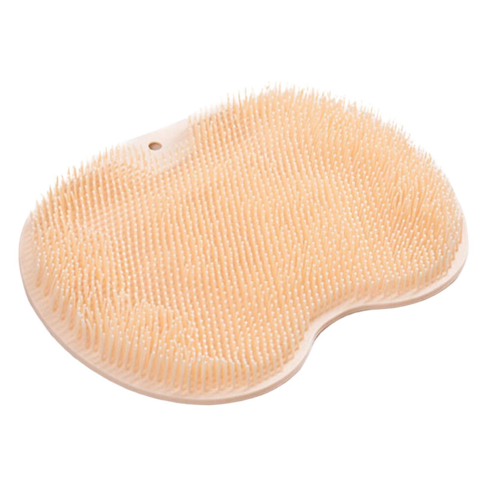 Orange (Orange) Effective Shower Foot Scrubber Mat With Sturdy Suction Cups For Gentle