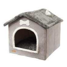 (S) Warm Cat House For Winter Foldable Enclosed Dog House Kennel Easy To Assemble Dog House For Small Dogs Kennel For Small Medium