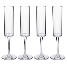 4er set sekt-weingläser 165 ml aus klarer für hochzeit, party