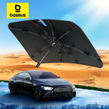 (142 x 75cm) Baseus Car Windshield Sun Shade Umbrella Wider Hemmed Edges Cover Front Window Sunshades Summer Sun Protection Accessories