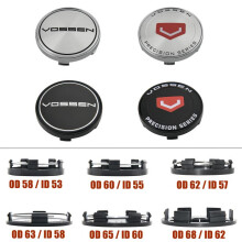 (No.13,OD 62mm (clip 57mm))Emblem VOSSEN Centre Cap 58mm 60mm Wheel Cover Hub Cap 62mm Wheel Cap 65mm JDM Styling Sport Rim Tire Car Accessories