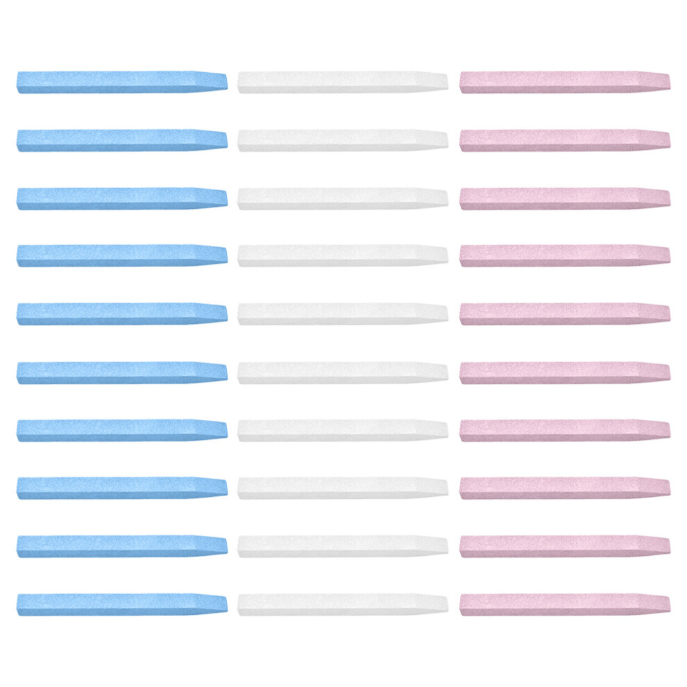 Inoomp 30Pcs Stone Nail File And Cuticle Pusher Set For Buffing
