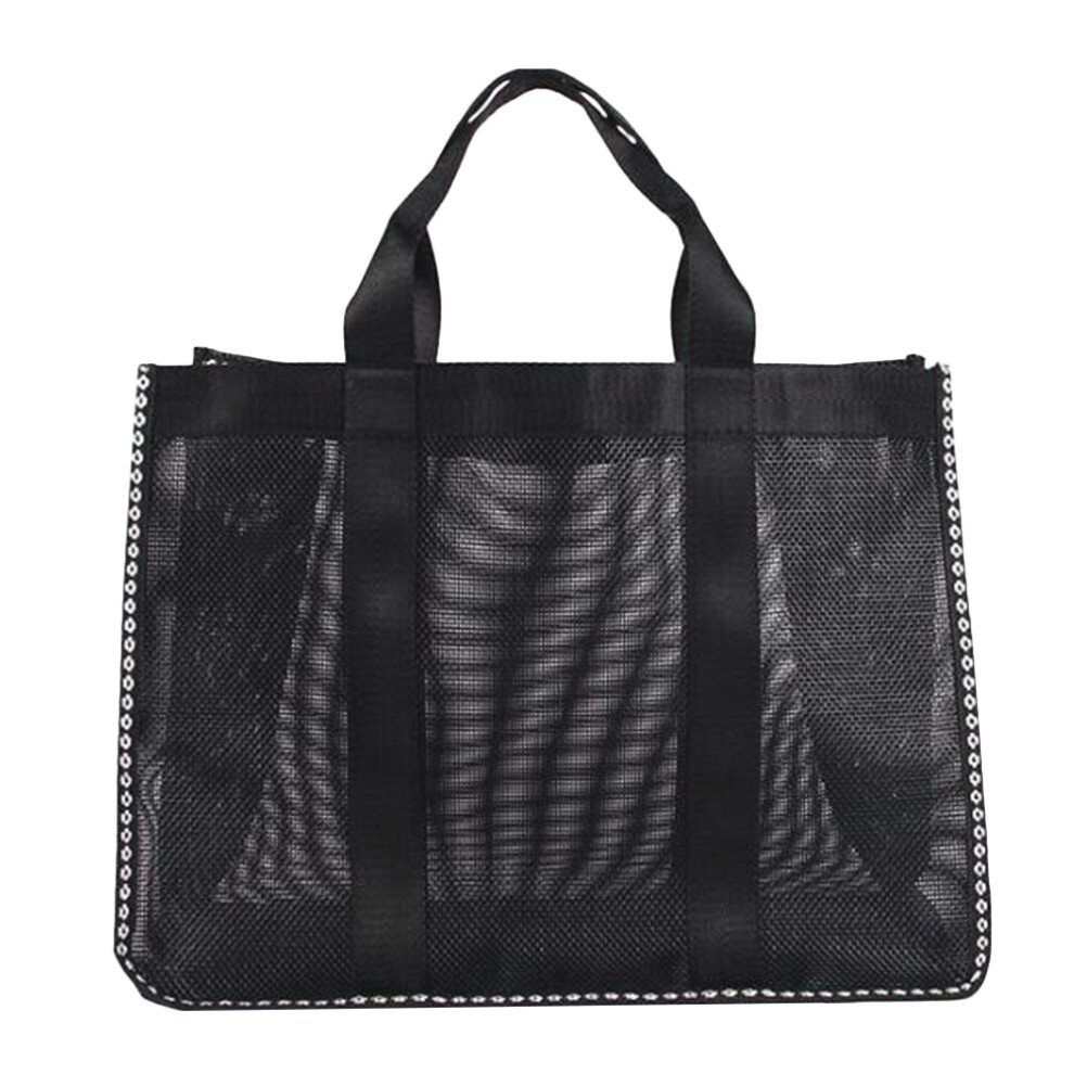 1 pc multifunctional mesh storage bag beach handbag-image-OPC-PKRF2JH-NEW