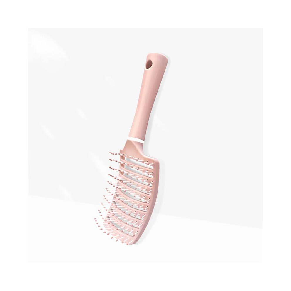 (Pink, 1 Count) Hair Brush, 1 CountÂ Wavy Curved Comb for Men and Women, Macaron Curved Hair Brush Comb,Â GiftÂ for Men