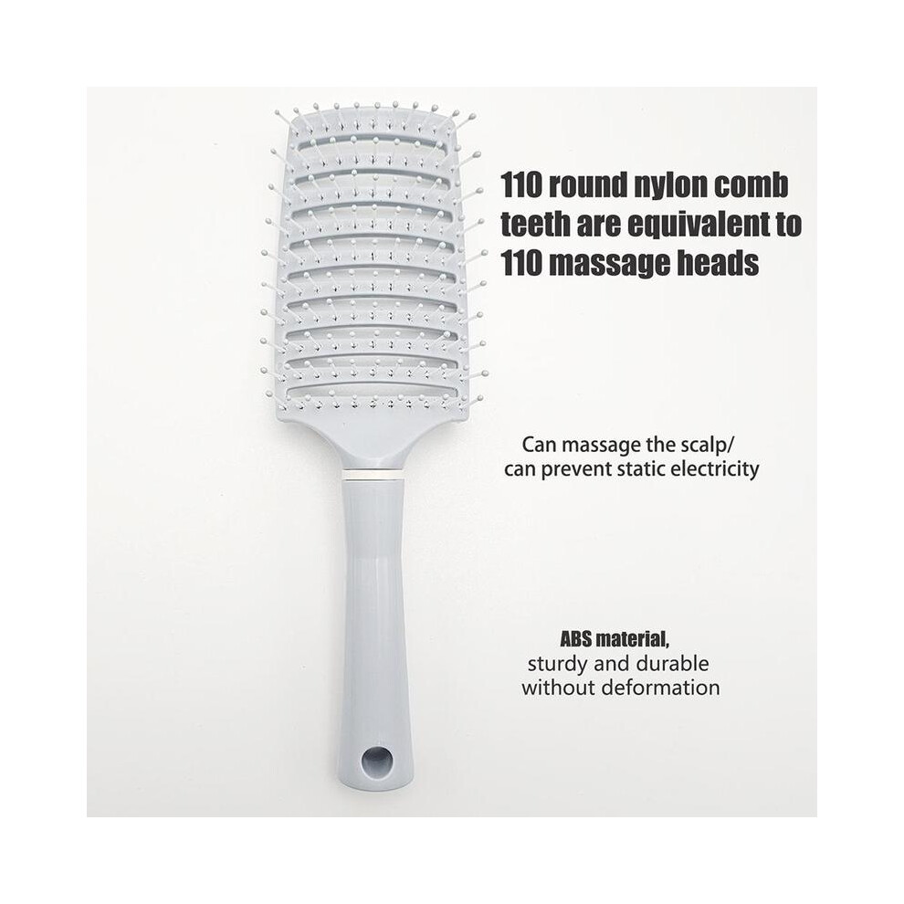 (Sky Blue, 1 Count) Hair Brush, 1 CountÂ Wavy Curved Comb for Men and Women, Macaron Curved Hair Brush Comb,Â GiftÂ for Men