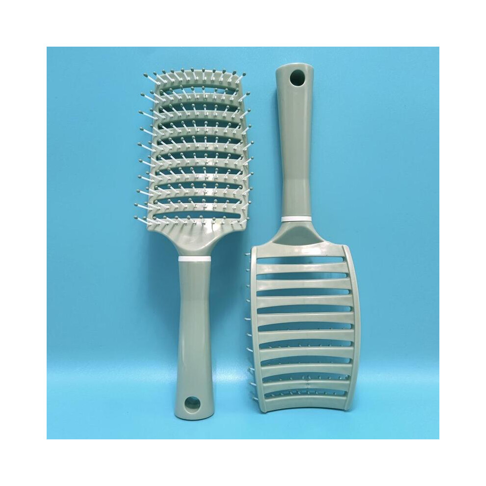 (Turquoise Green, 1 Count) Hair Brush, 1 CountÂ Wavy Curved Comb for Men and Women, Macaron Curved Hair Brush Comb,Â GiftÂ for Men