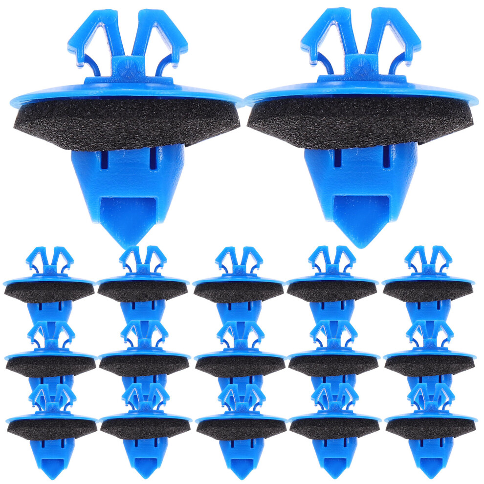 100Pcs Plastic Flare Clips Mudguard Retainer Automotive Fasteners Blue 3293956674068