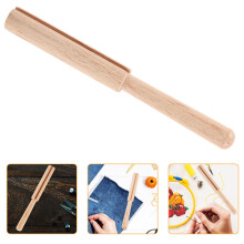 wooden yarn cutter stick tool for embroidery and rug yarn