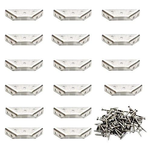 16 sets stainless steel triangle corner brackets multifunctional braces