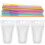 100pcs clear with zipper seal and straw, disposable 11