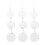 3 strings bird scaring reflective pendant for outdoor pigeon control 5