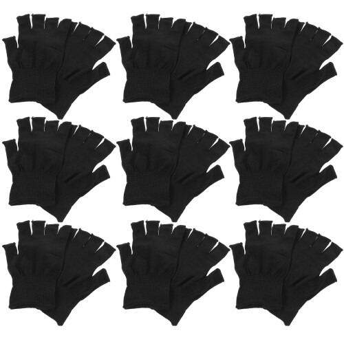 15Paren Nylon Werkhandschoenen Half Duurzaam Antislip