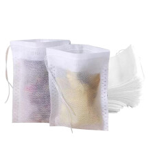 Tea Filter Bags 300 Pcs Disposable Empty Tea Bags 8x10 Cm Unbleached Paper Drawstring White For Loose Tea Coffee Herbal