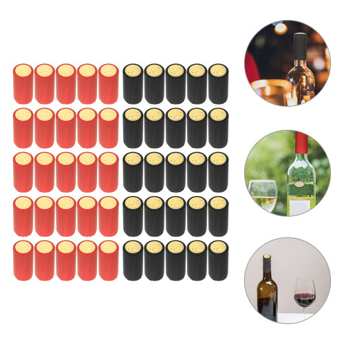 200Pcs Shrink Caps PVC Heat Sealers Assorted 2