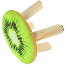 massief krukje met fruitmotief sponzitting voor thuis