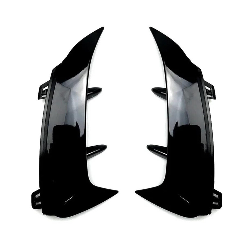 Rear Bumper Side Canards Splitter Glossy Spoiler Lip For Benz A Class W177 A180 A200 A220 Amg Hatchback 2018-2023 Black 9393856988181