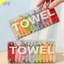 (Multicolor, one-size) Compressed Facial Soft Absorbent Towel, 14pcs Portable Disposable Compressed Cleansing Towel, Absorbent Thickened Towels, Absorbent