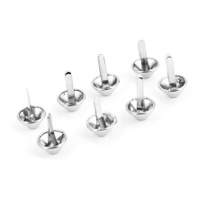 Lederhandwerk 50 Stück 15 mm Nickel Kegel-Füße Nägel Kopf Nieten für Handtaschen Umhängetaschen