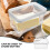 1 set butterdose klar, wiederverwendbar mit butterschneider 10