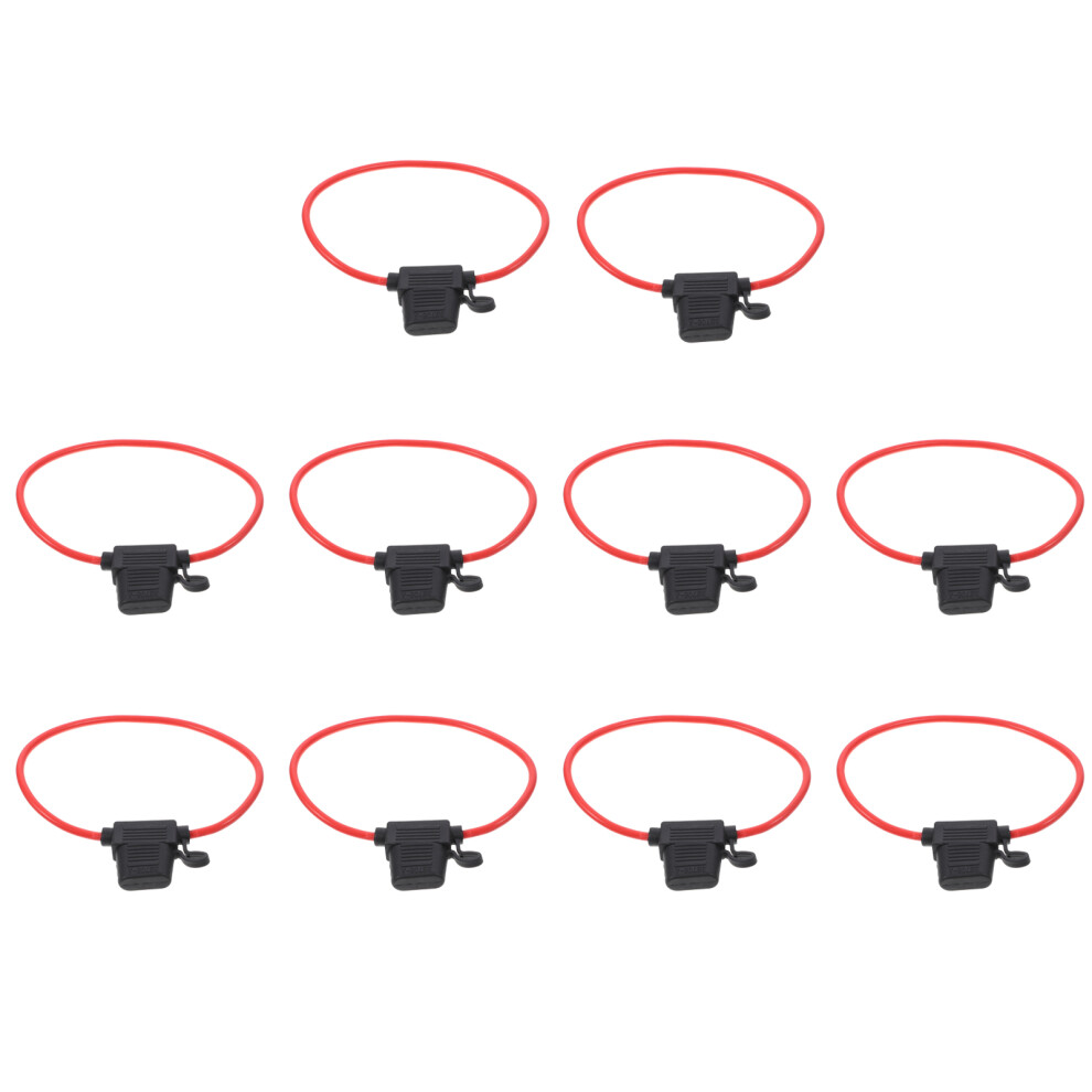10Pcs 40A In-Line Fuse Holder For Car Boat Truck Auto 12 Awg Cable 3294012030118