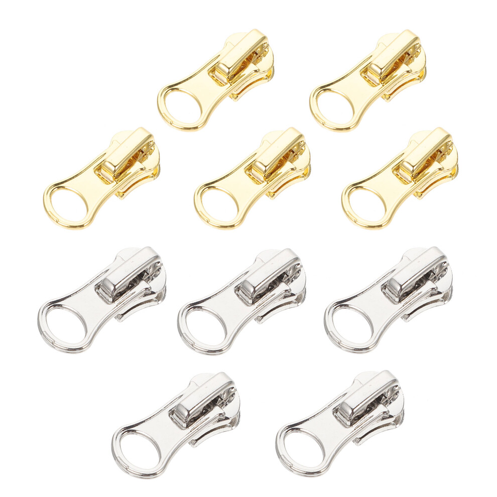 10Pcs Zipper Pullers Repair Kit Diy Replacement Zipper Heads 3294012026715