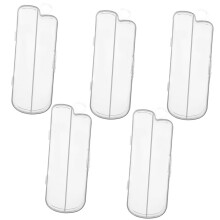 5 pcs baby double spoon storage box silicone pp case for home travel