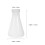 3pcs plastic conical flask with screw cap 50ml 100ml 500ml for lab use 3