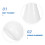 3pcs plastic conical flask with screw cap 50ml 100ml 500ml for lab use 8