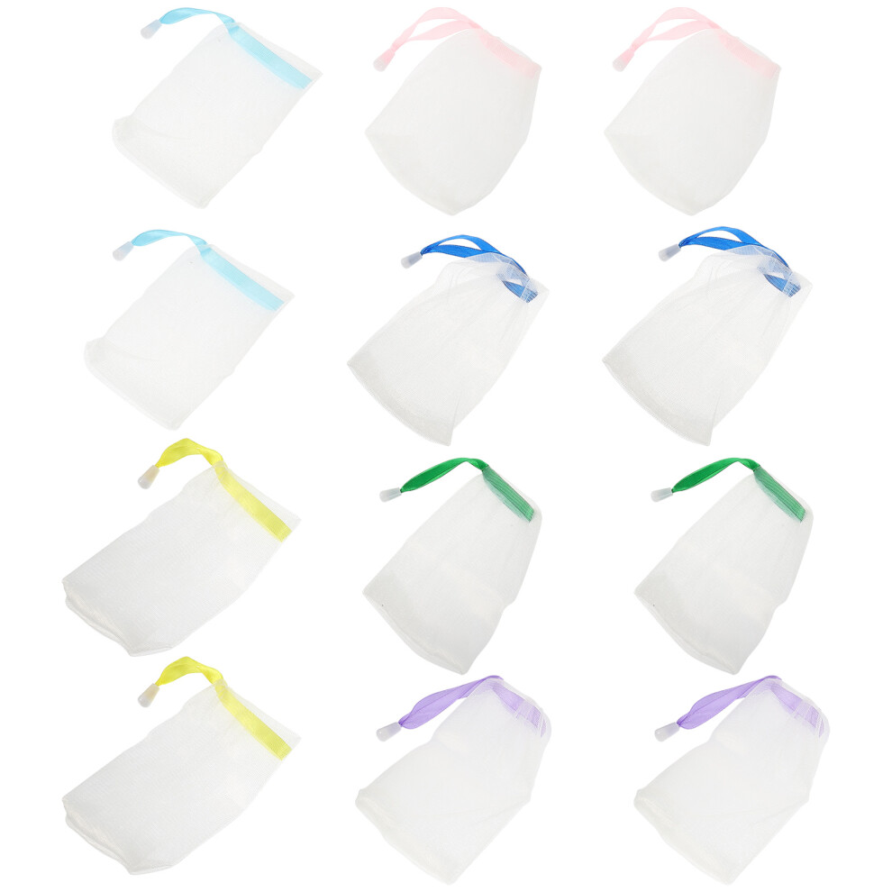 Iplusmile 20Pcs Soap Saver Bag Exfoliating Soap Drawstring Soap Bags