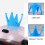 2Sets Creatieve Siliconen Kroon Helmaccessoires Kids 11