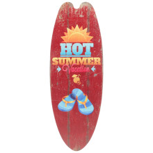 wooden surfboard wall decoration sign ornament