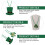 6Pcs St Patrick'S Day Necklace Clover Hanging Decor 10