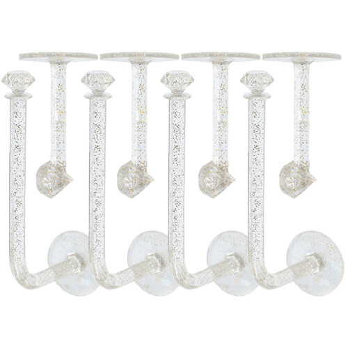 8pcs decorative wall hooks multi-function jewelry hangers