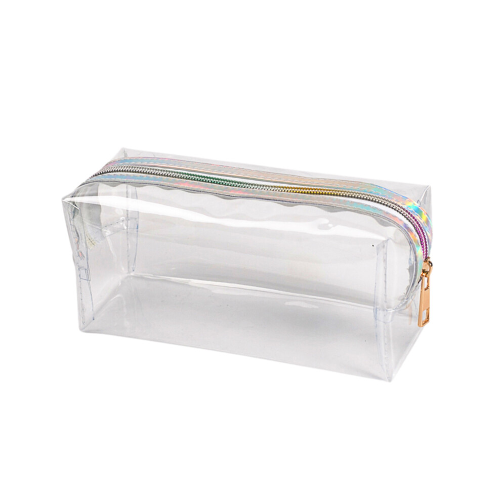 Villcase Portable Transparent Square Waterproof Makeup Bag Toiletry Pouch