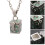 brass retro square ash photo box pendant chain 8