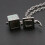 brass retro square ash photo box pendant chain 4