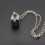 brass retro square ash photo box pendant chain 3