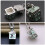 brass retro square ash photo box pendant chain 10