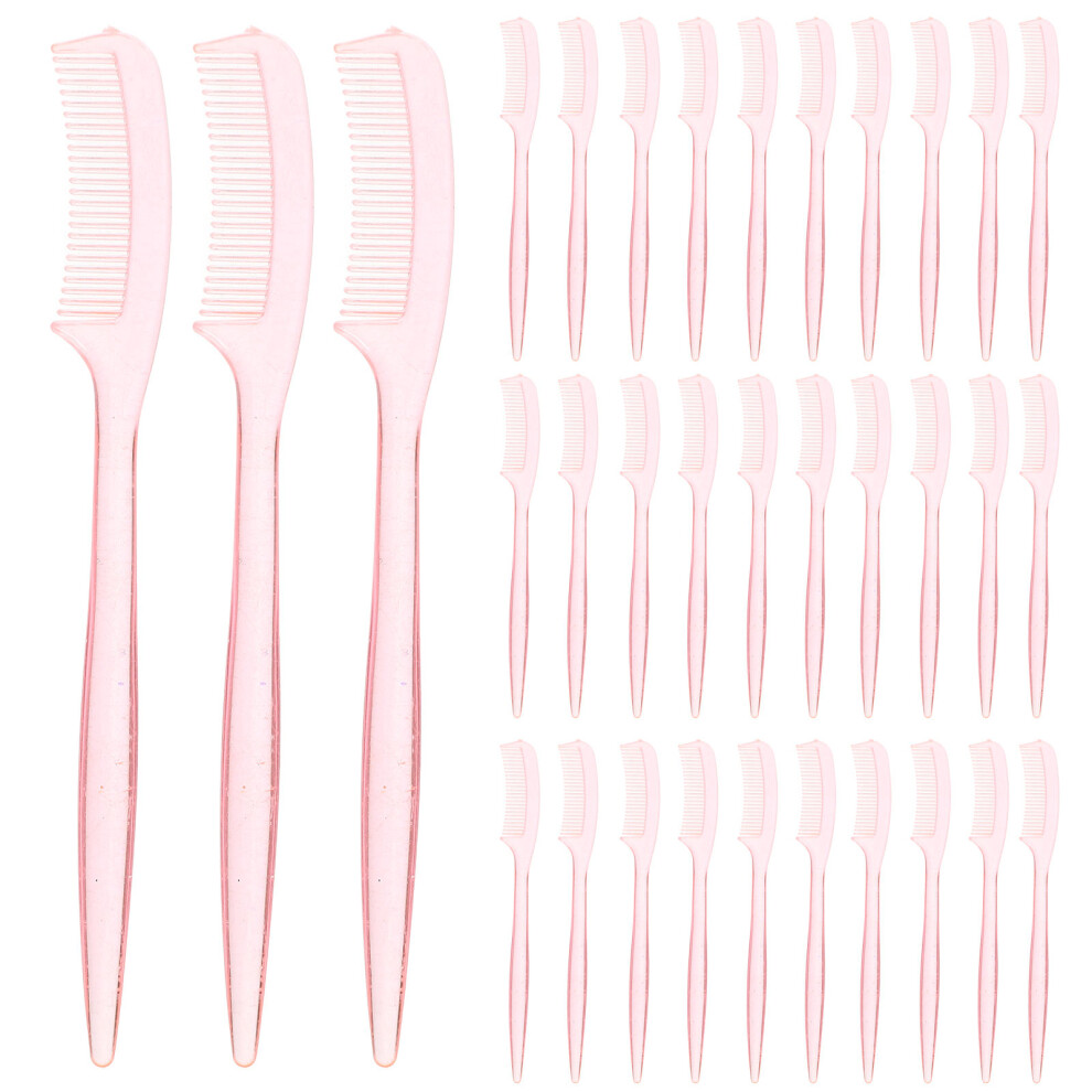 Villcase 100Pcs Mini Eyelash Extensions Brush Comb For Eyebrow And Makeup Tools