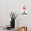 no smoking sign aluminum warning for restaurant 9